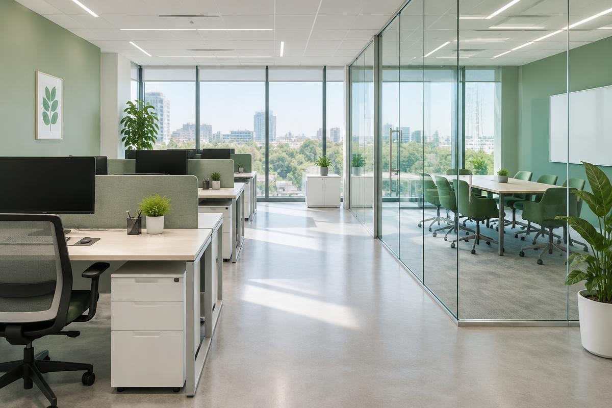 Freshly cleaned office